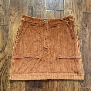 High waisted corduroy Gap skirt